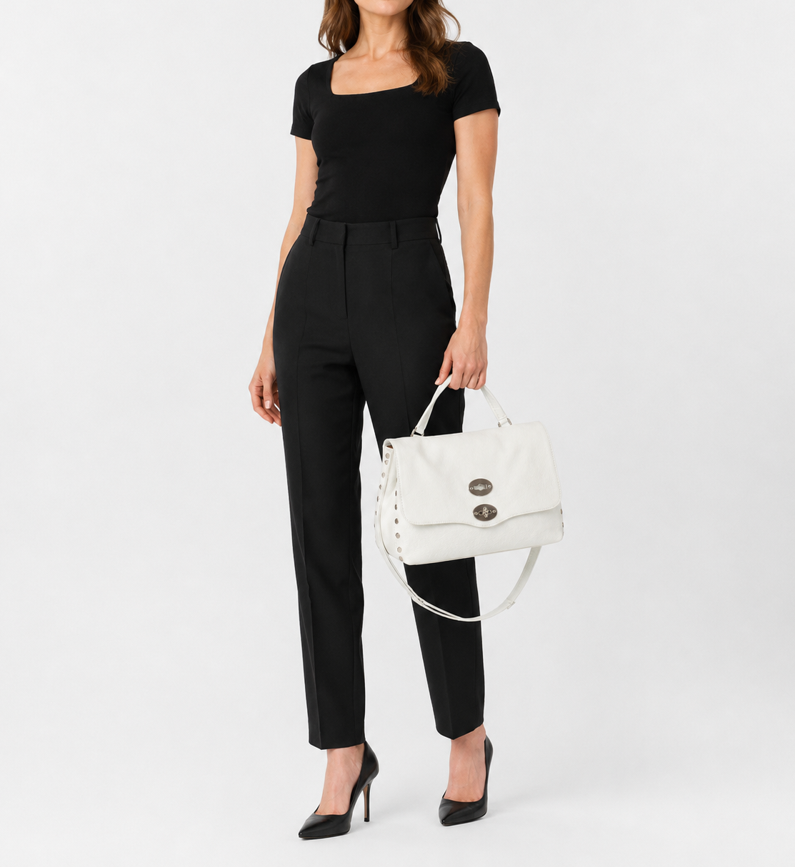 Borsa postina S Daily bianco latte