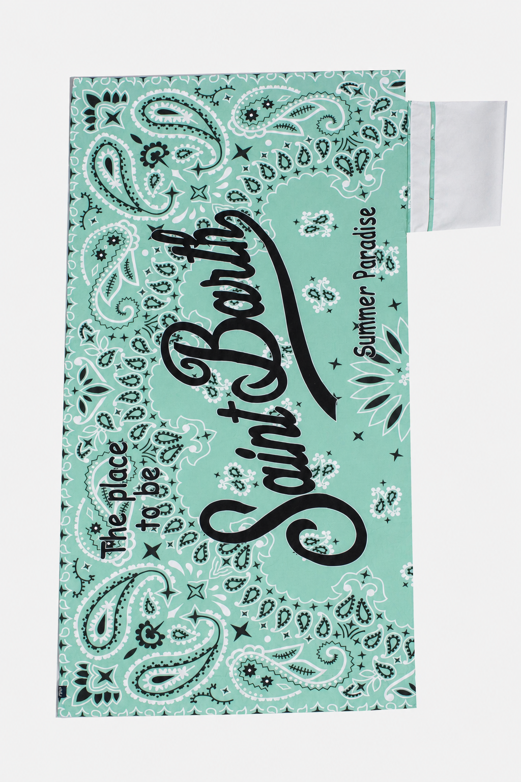 Telo mare Aidan con stampa bandana e logo