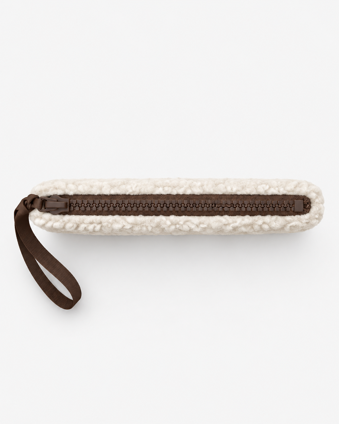 MC2 Saint Barth Pochette Donna Aline Teddy Panna con Ricamo Marrone