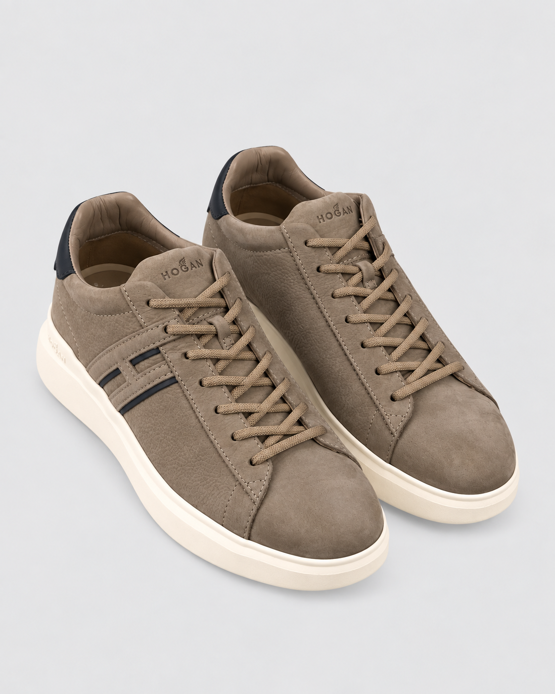 Hogan sneakers uomo h580 marrone
