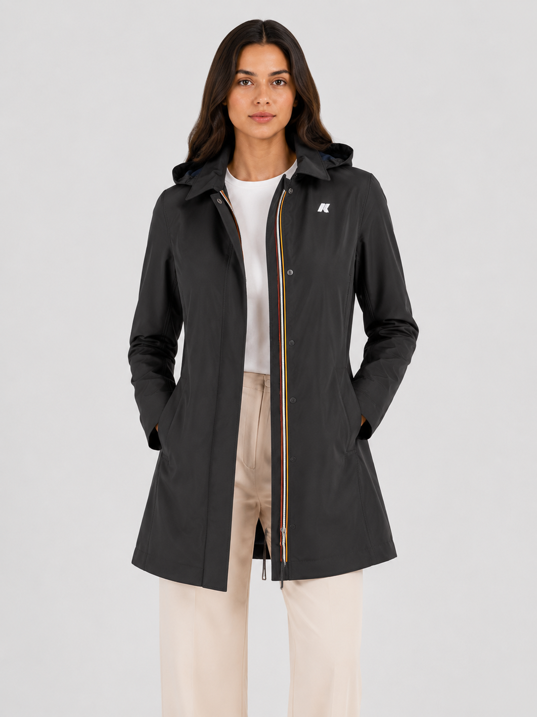 trench MATHY BONDED BLACK - BLUE DEPTH