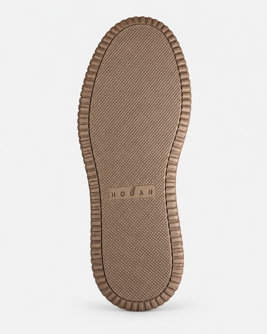 Hogan Sneakers uomo H-Stripes in pelle scamosciata marrone