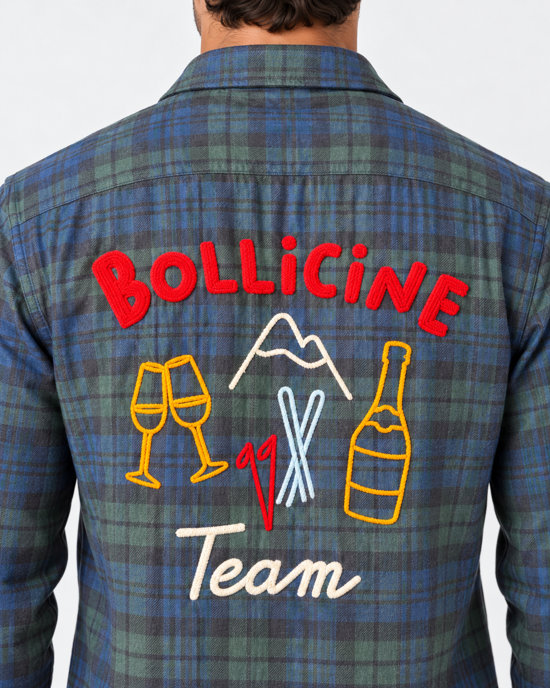 MC2 Saint Barth Camicia Uomo Bollicine Team Tartan