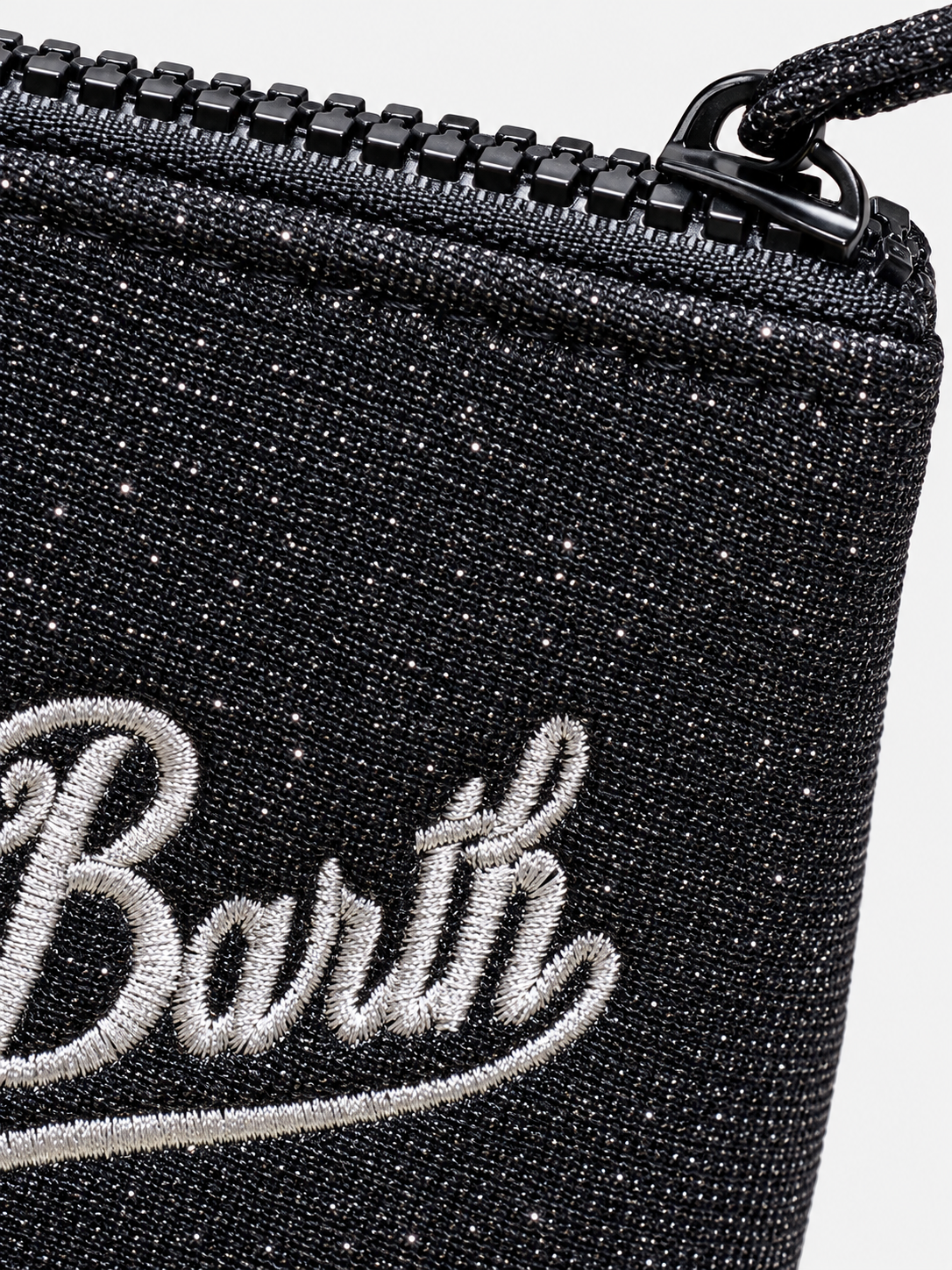 MC2 Saint Barth Pochette Donna Aline Mini Lurex Nera