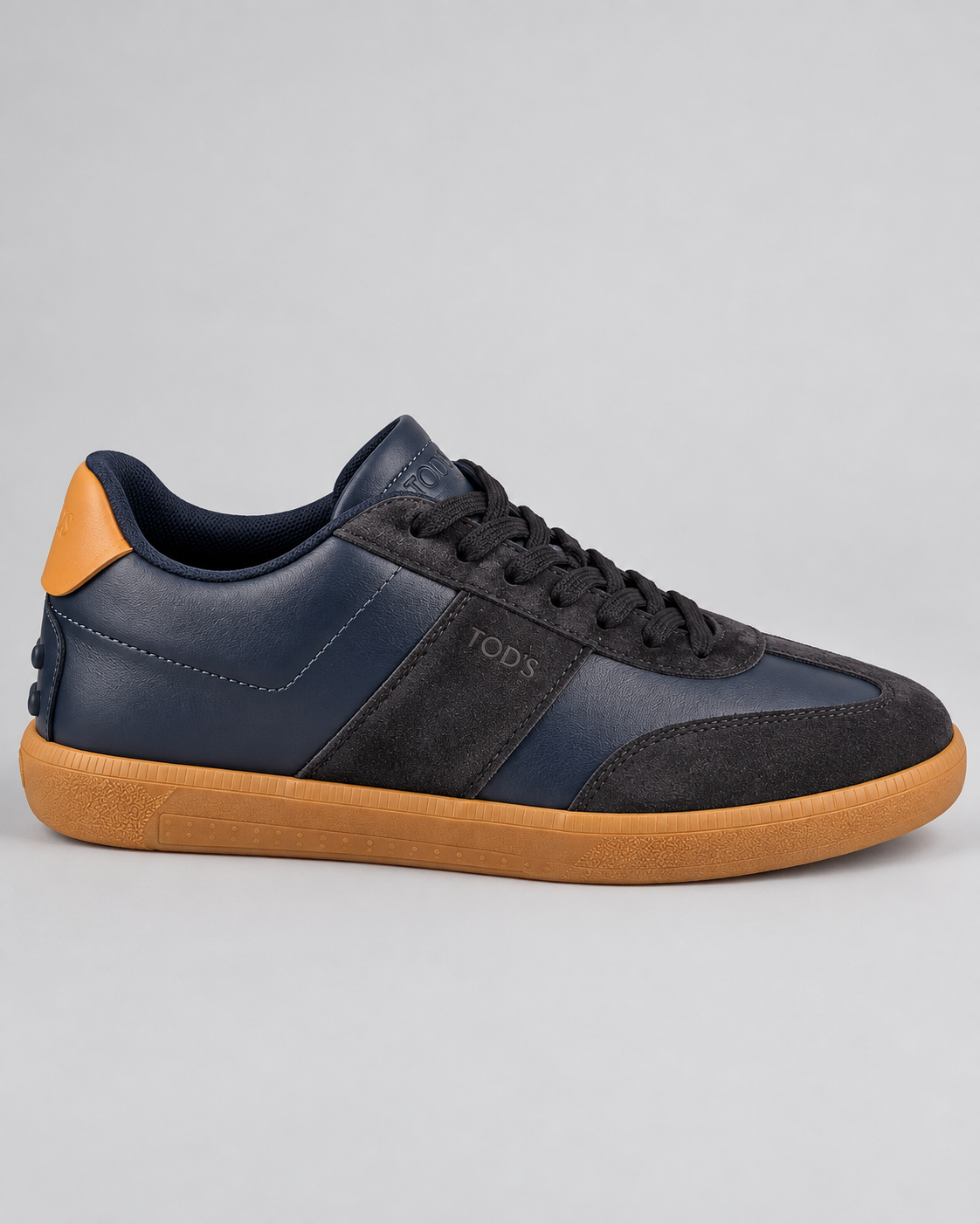 Tod's Sneakers Uomo Tabs in Pelle e Suede Blu