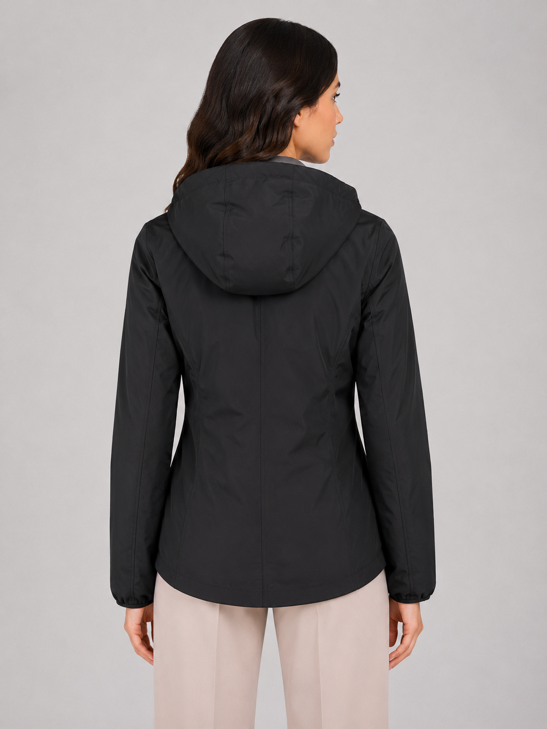 GIACCA LILY STRETCH THERMO DOUBLE BLACK PURE - WHITE NATURAL