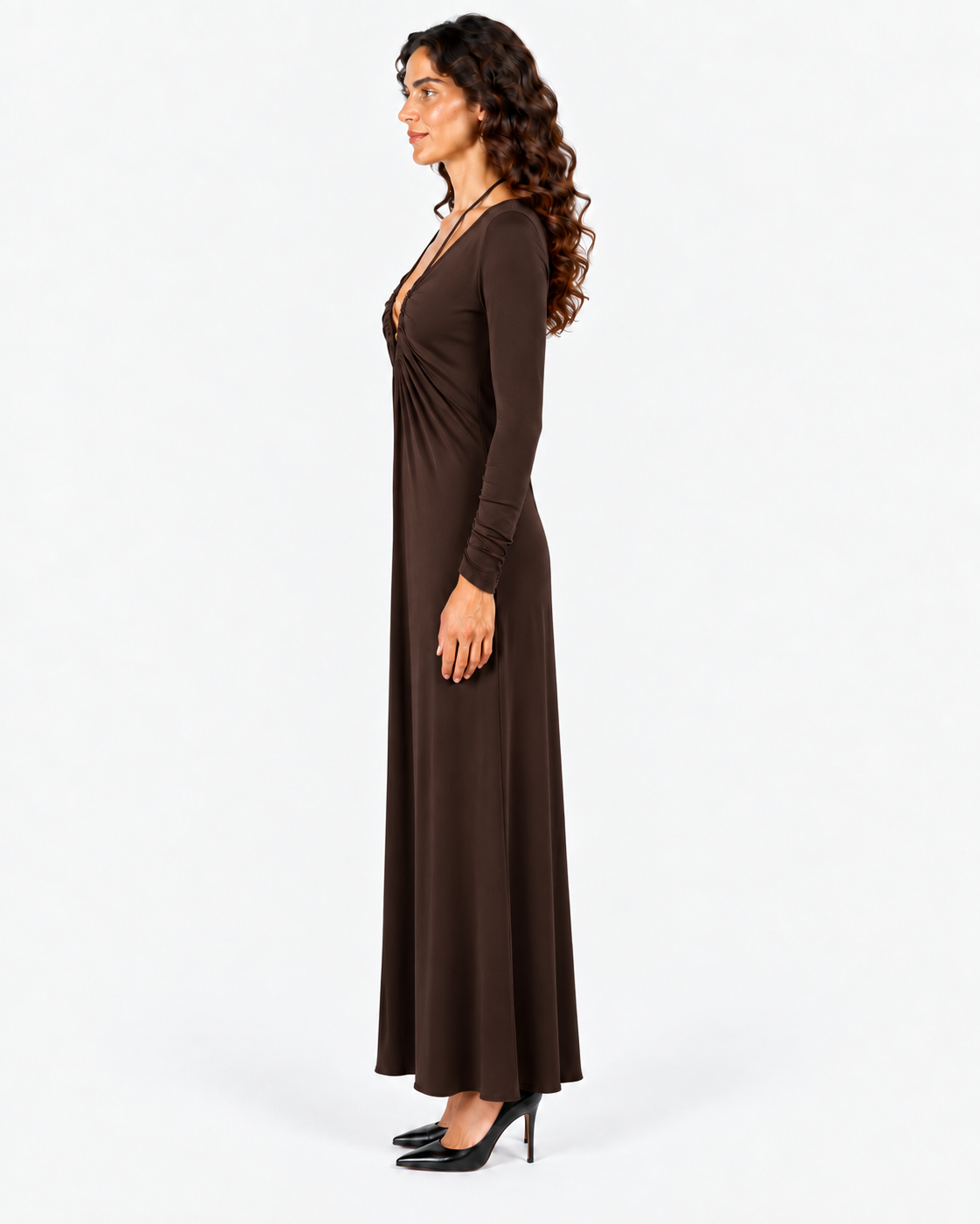 Imperial Abito Lungo Donna Dark Coffee