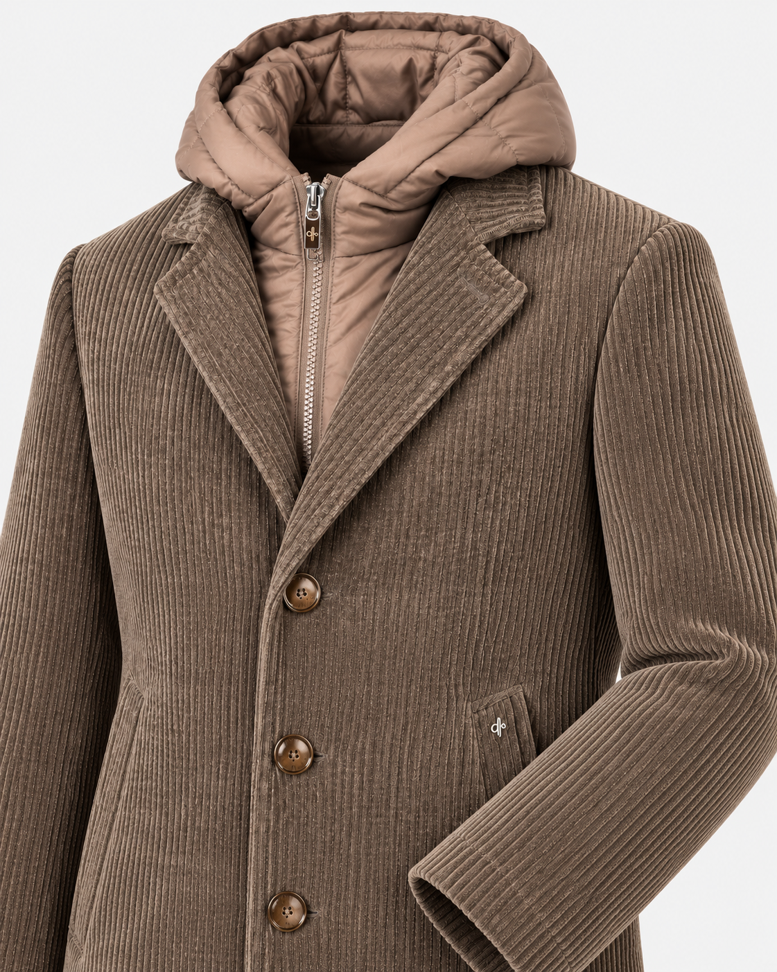 Distretto 12 Cappotto Uomo Alba Moro Doppiopetto