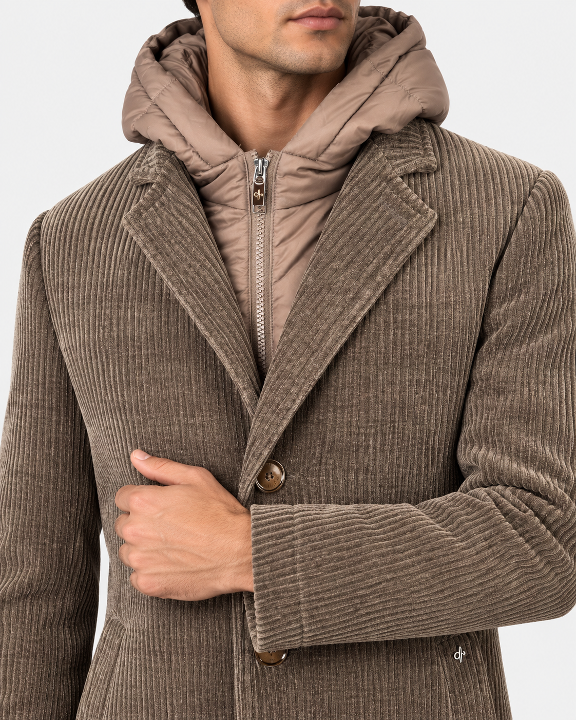 Distretto 12 Cappotto Uomo Alba Moro Doppiopetto