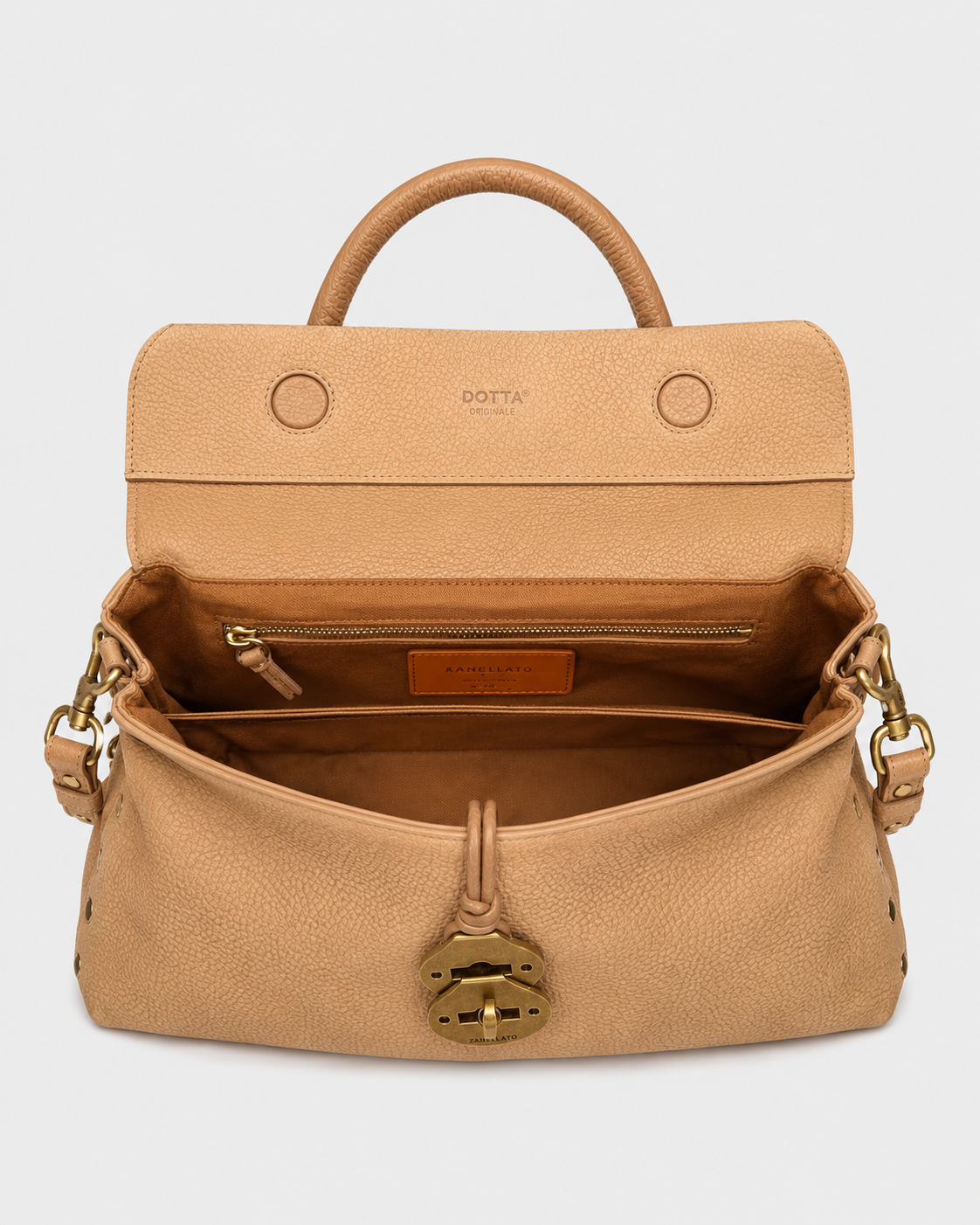 BORSA DONNA DOTTA® S JONES IN NABUK BEIGE SAN GIMIGNANO