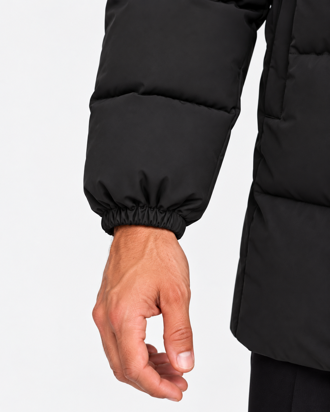 Herno Giacca lunga uomo New Impact nera con cappuccio