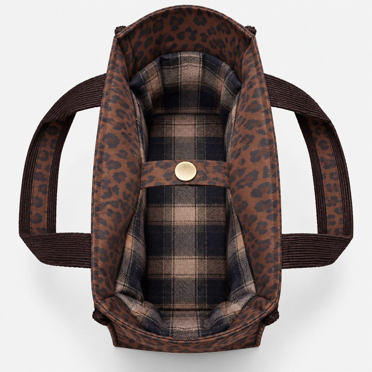 MC2 Saint Barth Borsa Donna Vanity Leopardata Marrone
