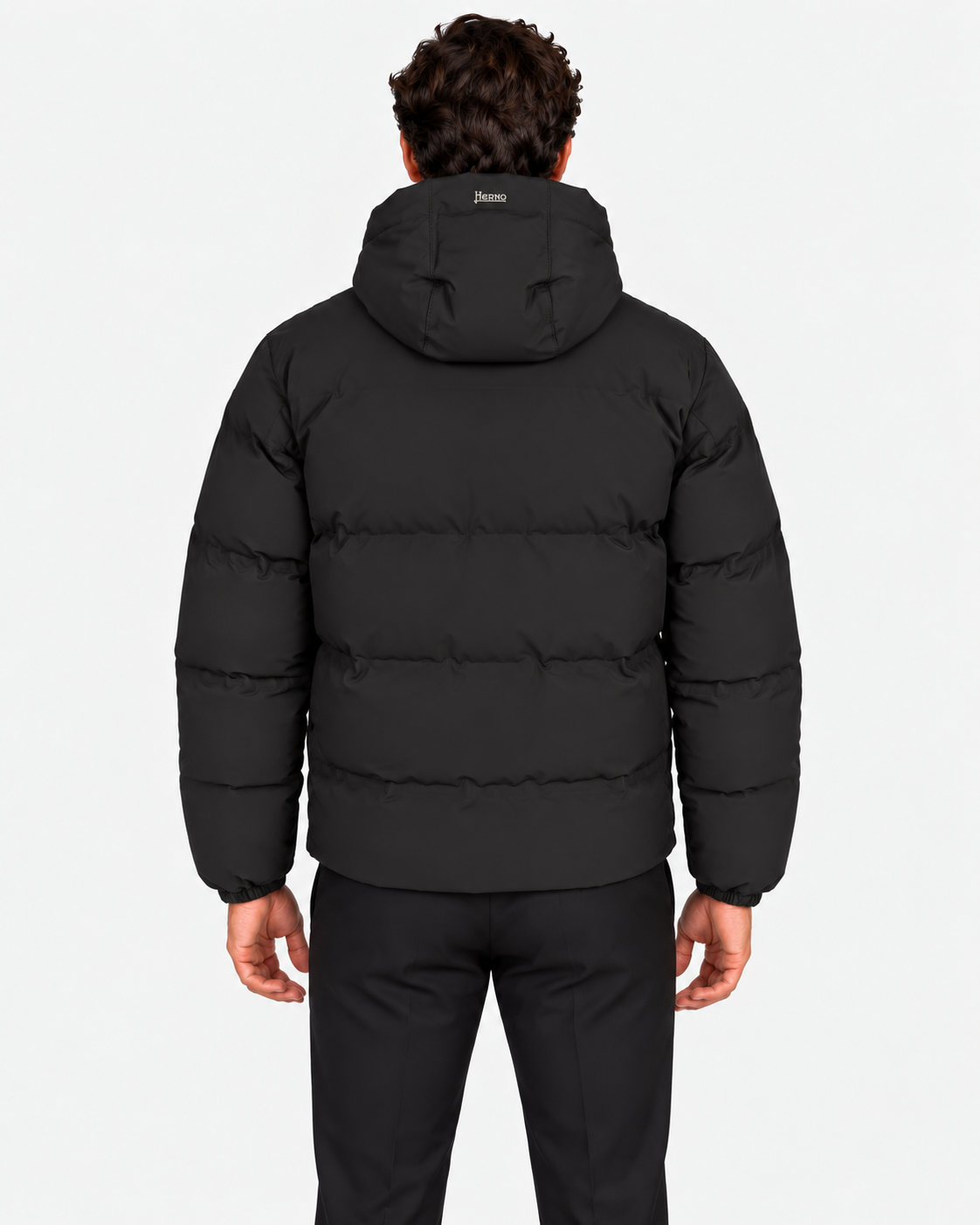 Herno Giacca uomo New Impact nera con cappuccio