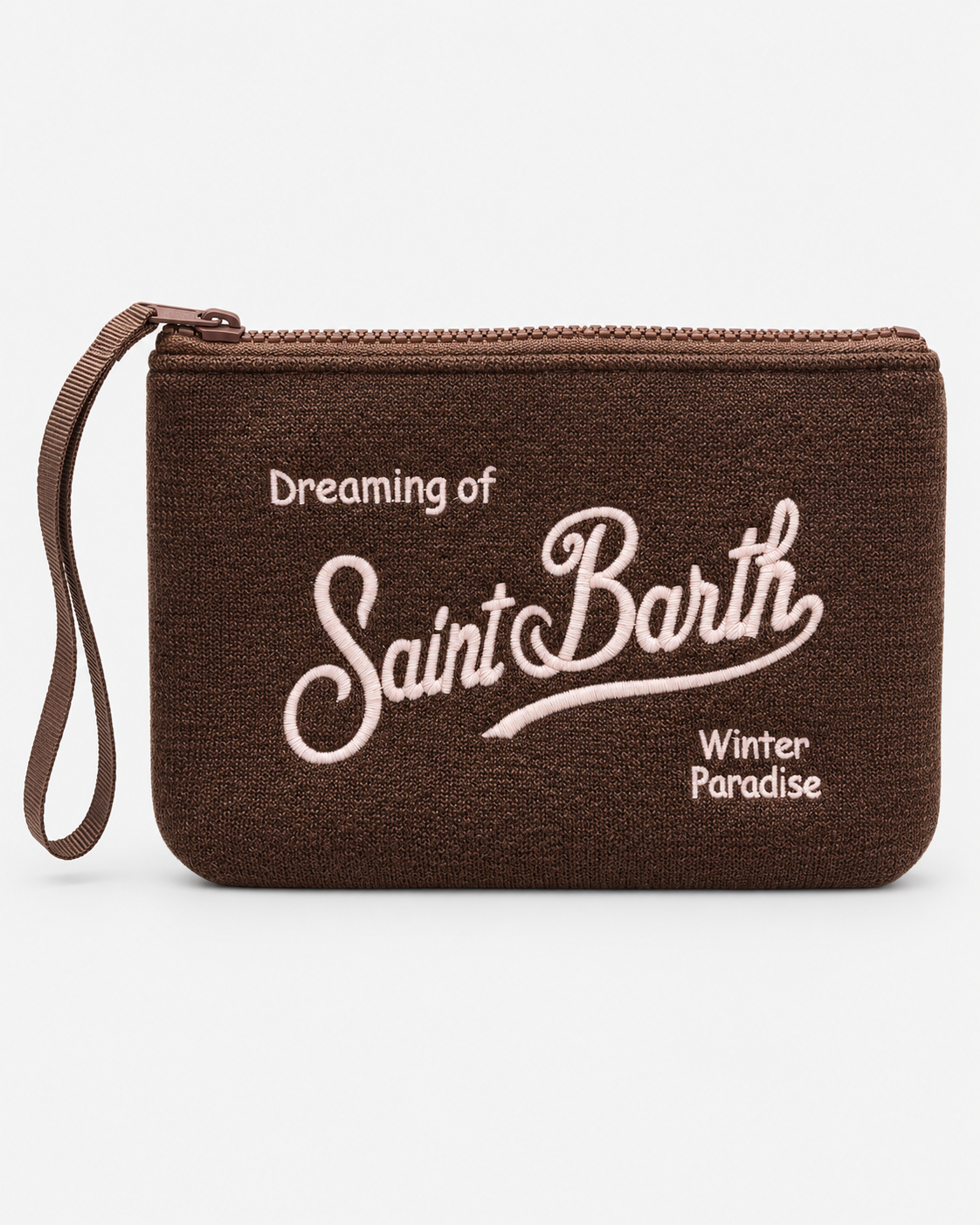 MC2 Saint Barth Pochette Donna Aline Wool Marrone