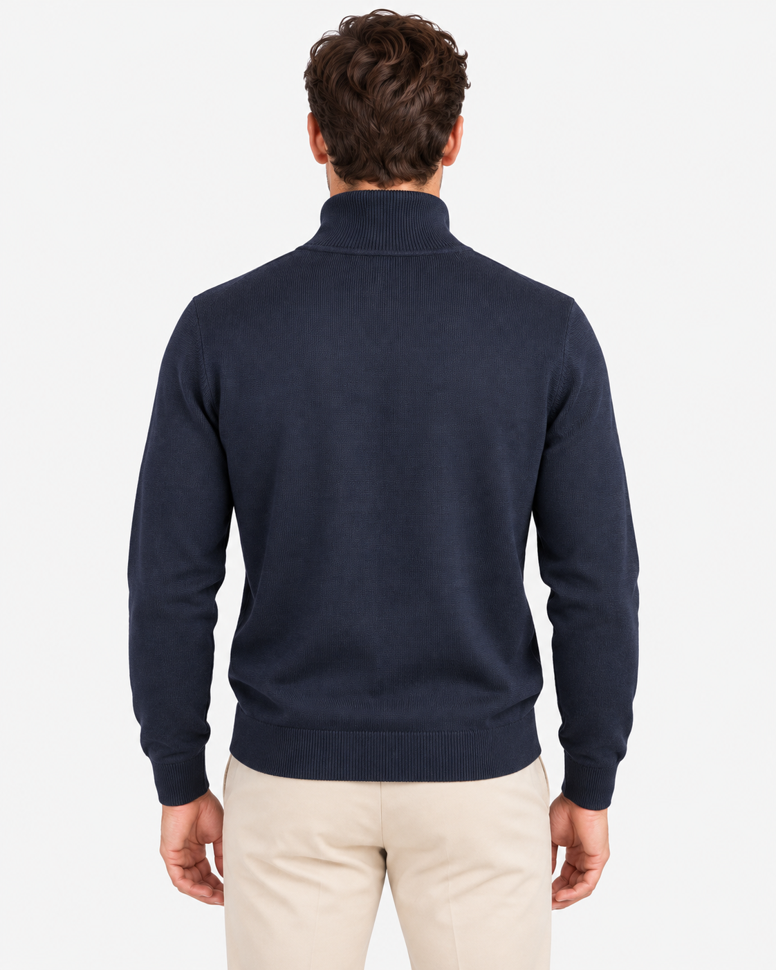 Gran Sasso Dolcevita Uomo in Lana Blu