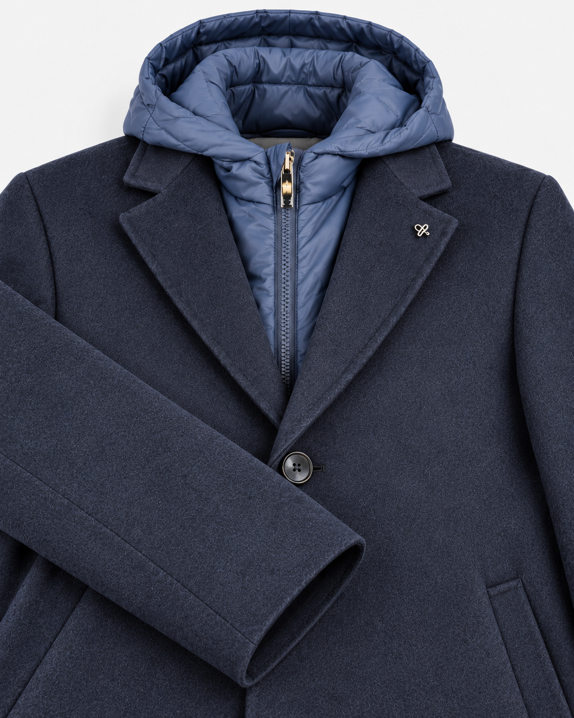 Distretto 12 Cappotto Doppiopetto Uomo Essex Blu
