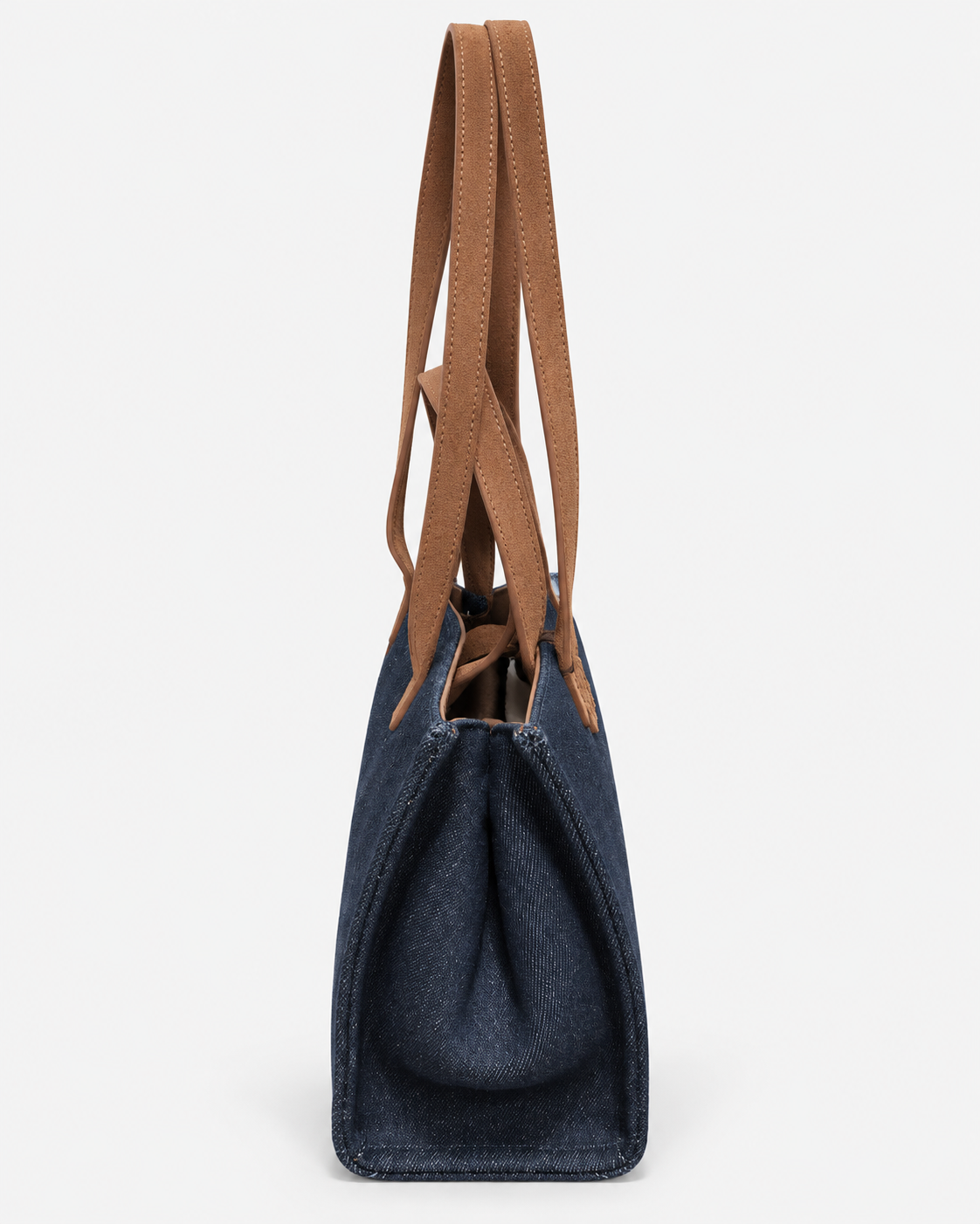 MC2 Saint Barth Borsa Donna Jour Bag Midi Suede Denim Blu Scuro