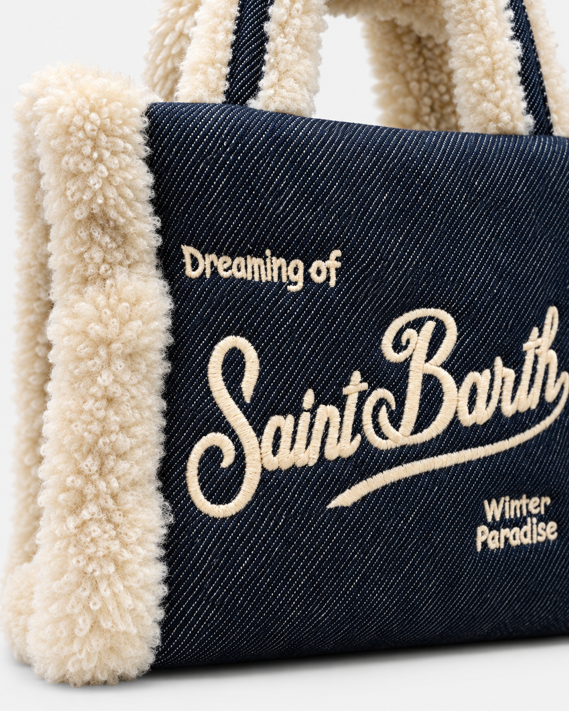 MC2 Saint Barth Borsa Donna Vanity Mini Denim Scuro con Tracolla