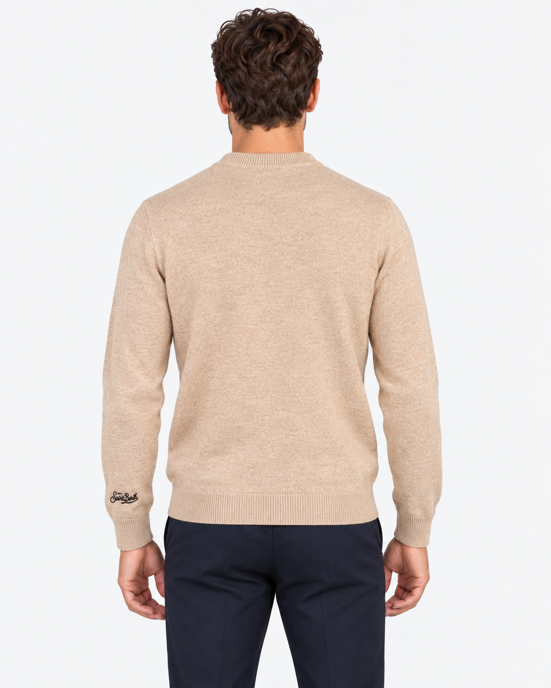 MC2 Saint Barth Maglia Uomo Top Wish Beige
