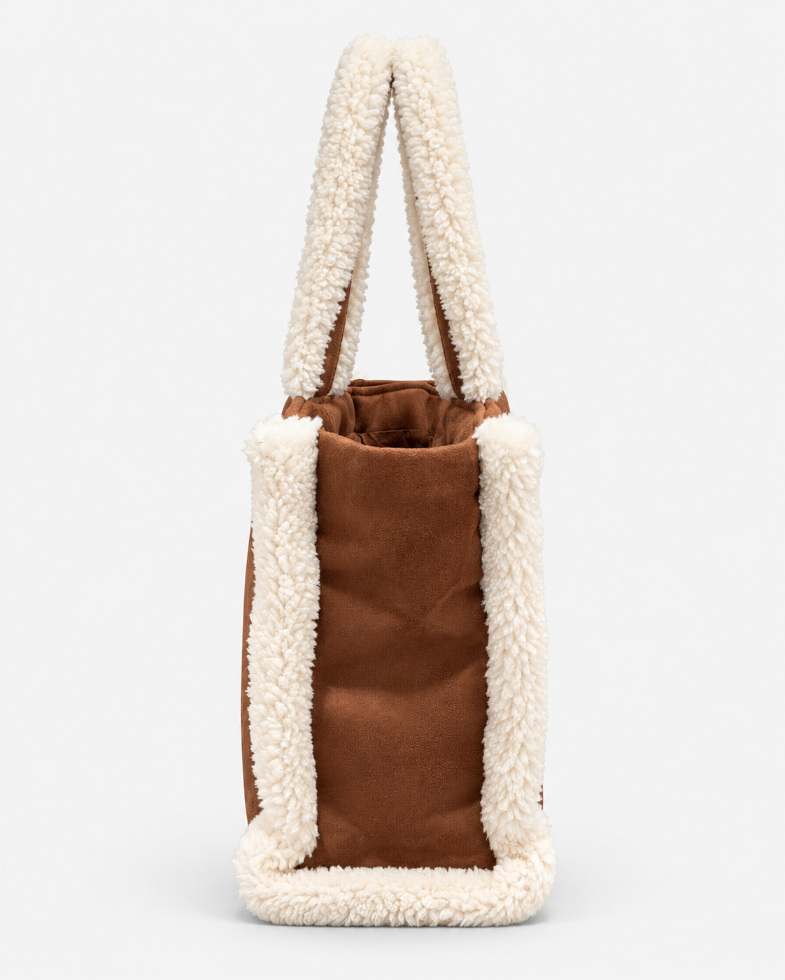 MC2 Saint Barth Borsa Donna Vanity Shearling Cognac con Ricamo