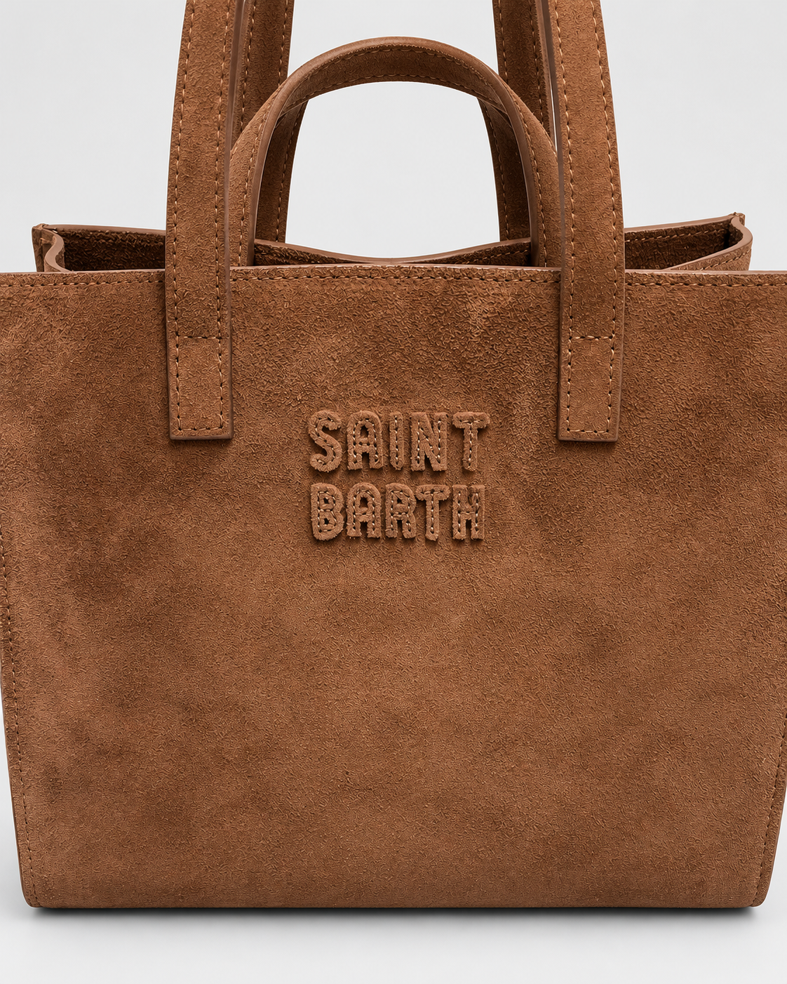 MC2 Saint Barth Borsa Donna Jour Bag Midi Suede Marrone