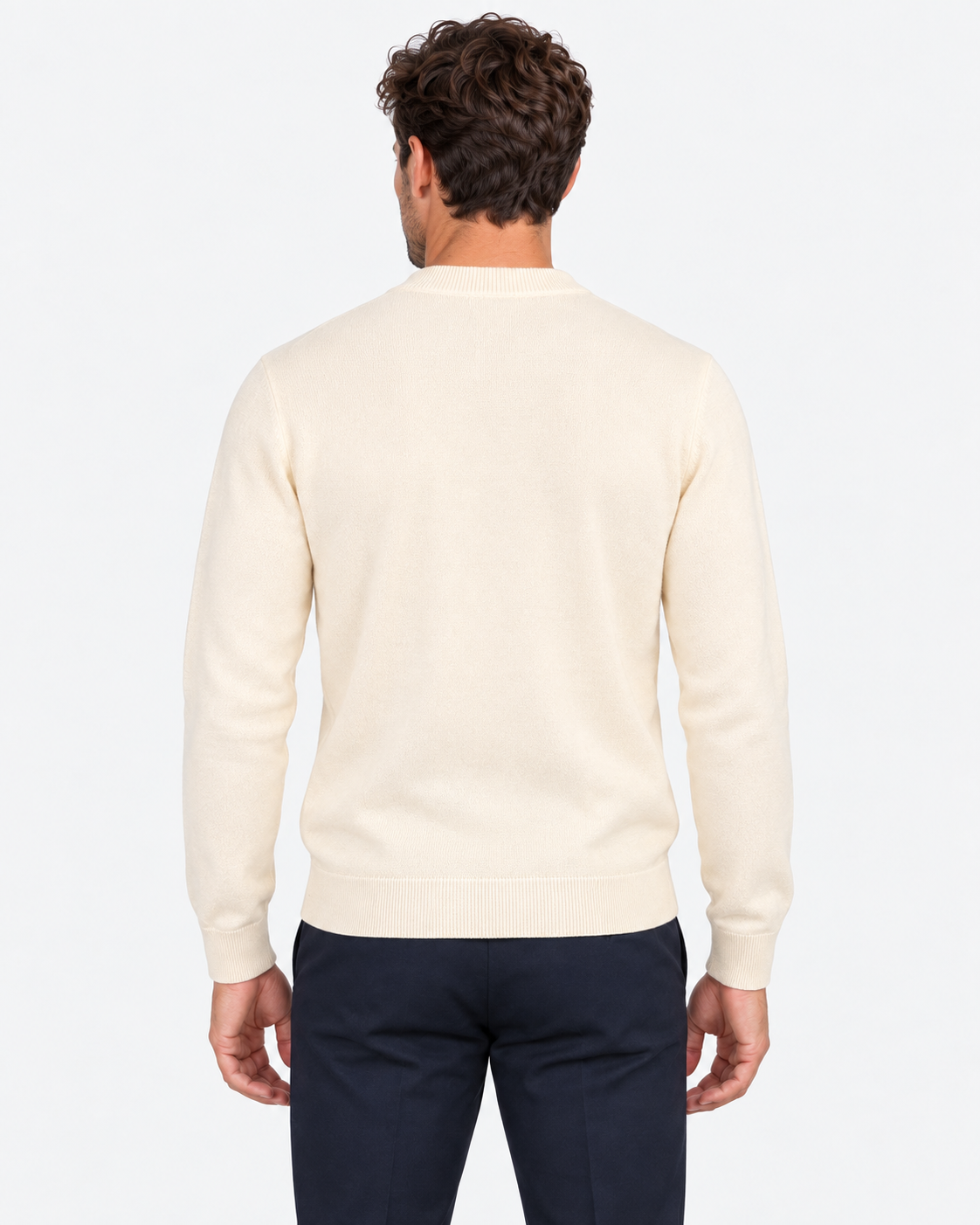 MC2 Saint Barth Maglia Uomo Gold Trust Panna