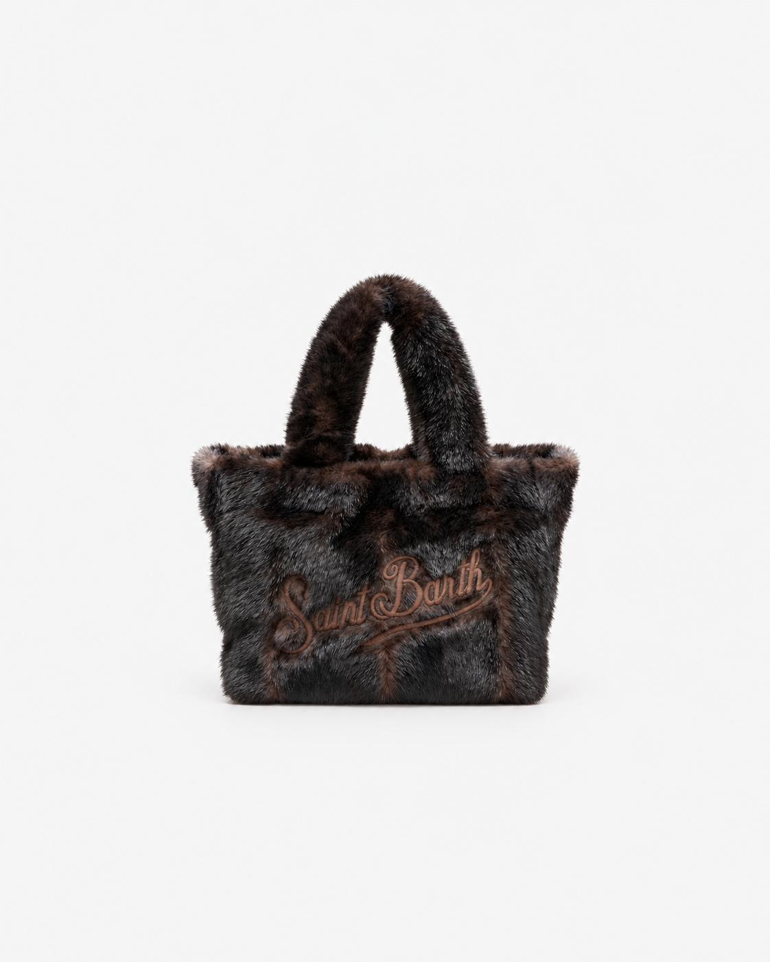 MC2 Saint Barth Borsa Donna Colette Soft Fur Marrone Scuro
