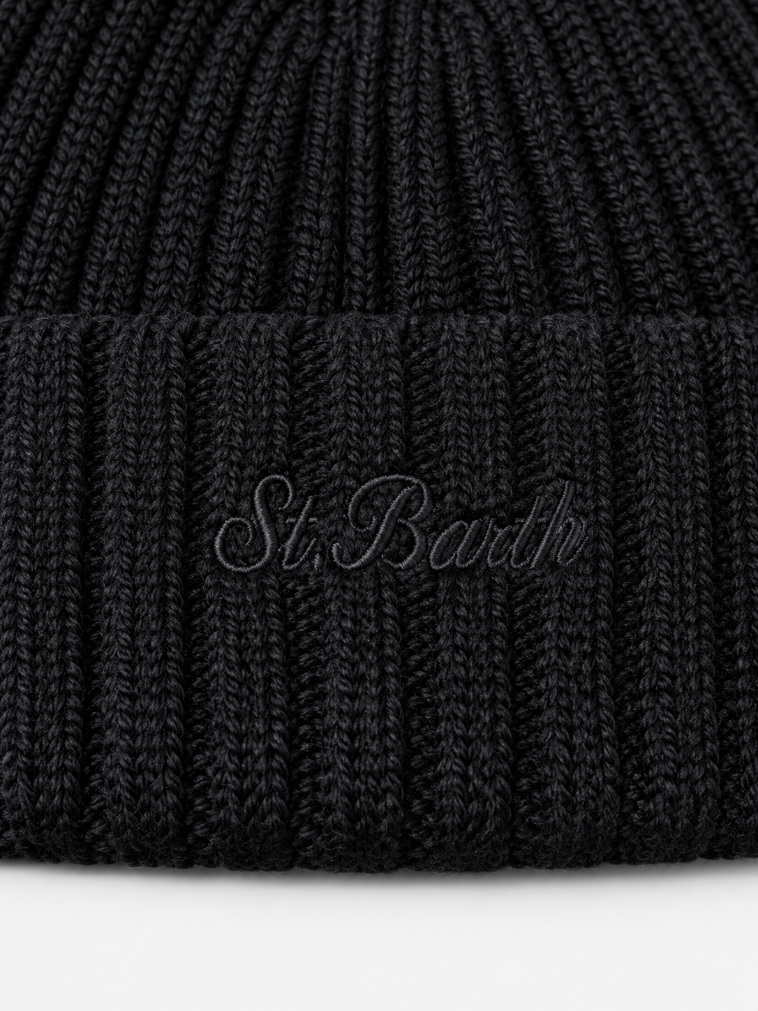 MC2 Saint Barth Christmas Box Donna con Berretto Nero e Pochette Spigata