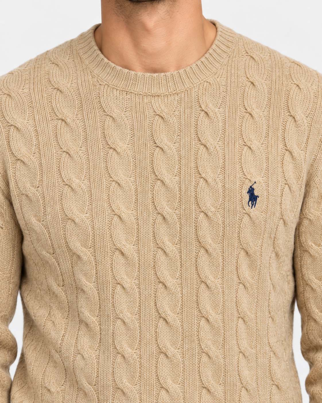 Brown wool and cashmere sweater