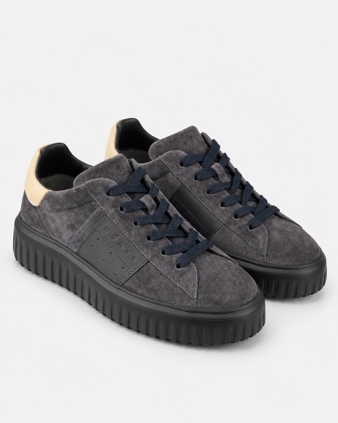 Hogan sneakers uomo h-stripes blu