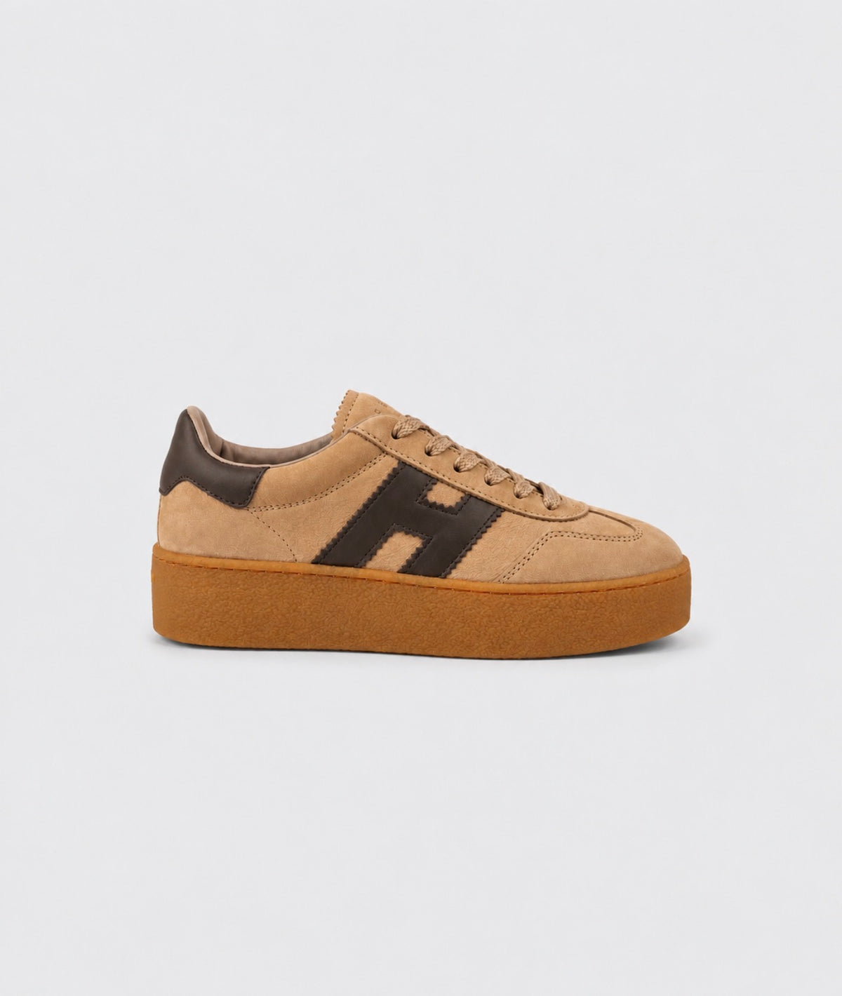 Hogan sneakers donna cool beige marrone
