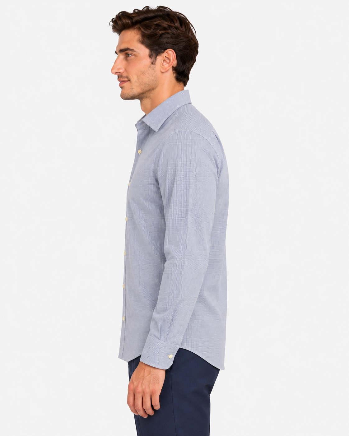 Archivium Camicia Tecnica Uomo Microfantasia Azzurra