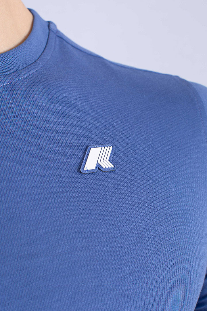 T-shirt Odom multiple lettering blue fiord