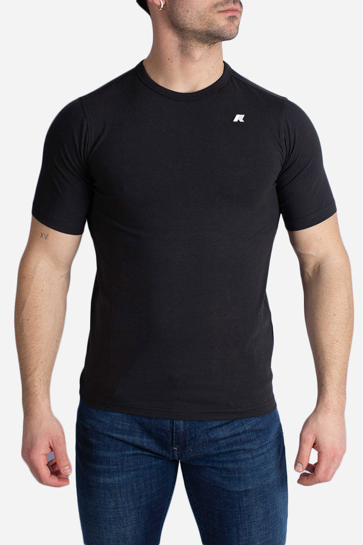 T-shirt Adame stretch jersey black pure