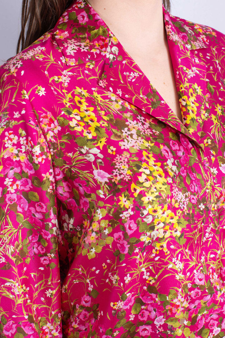 Camicia Campale con motivo floreale multicolor