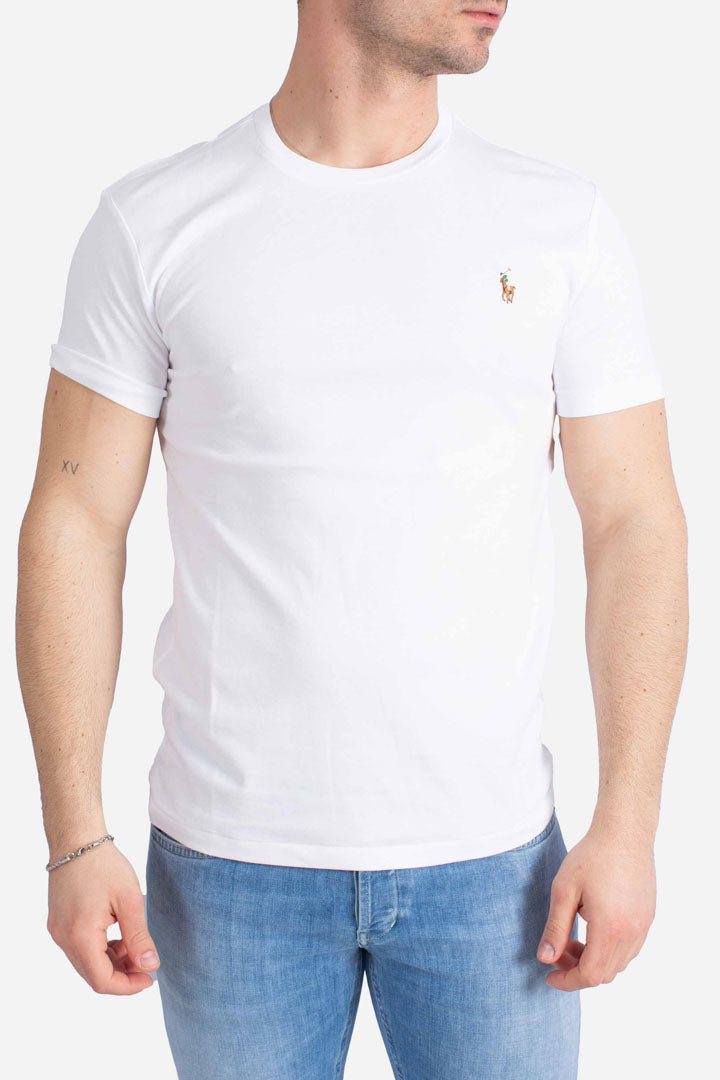 T-shirt girocollo Custom Slim-Fit white