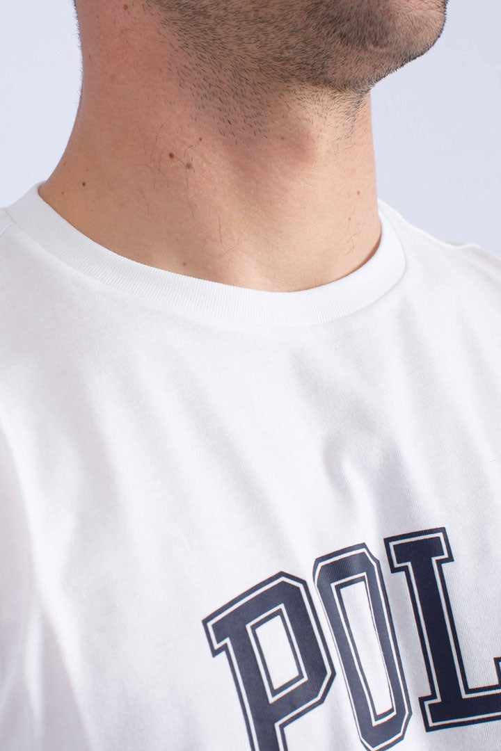 Maglietta in jersey con logo Classic-Fit white