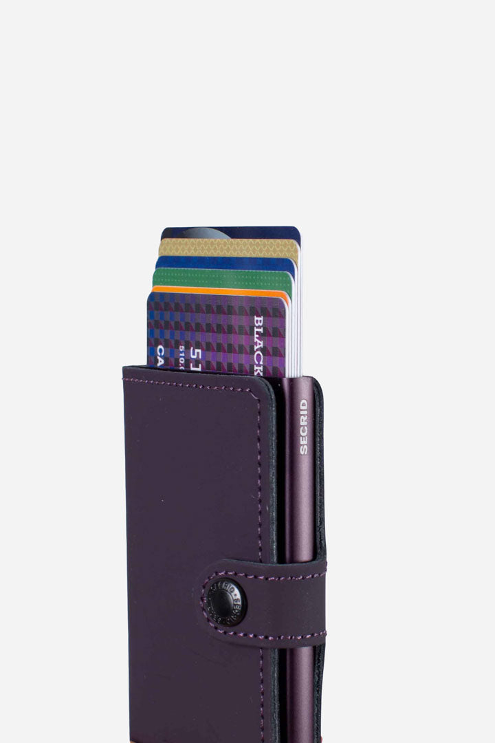 Porta carte Miniwallet Matte Dark purple