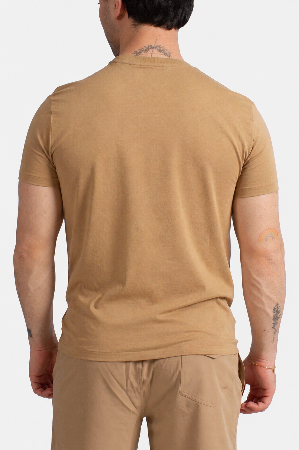 Maglietta in jersey Custom Slim-Fit cafe tan