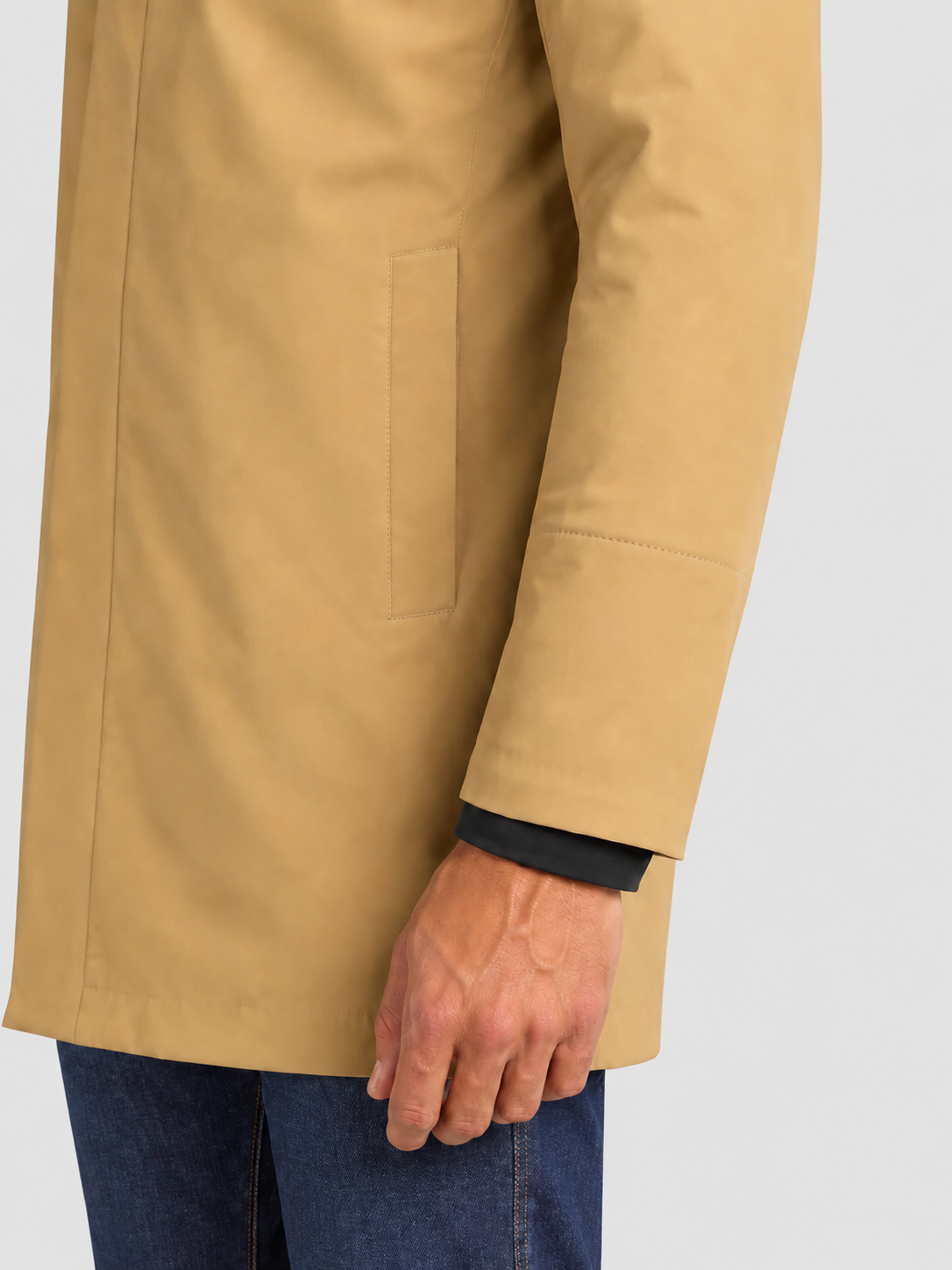 K-Way Marlyn Bonded giacca media uomo Beige Khaki – Blue Depth