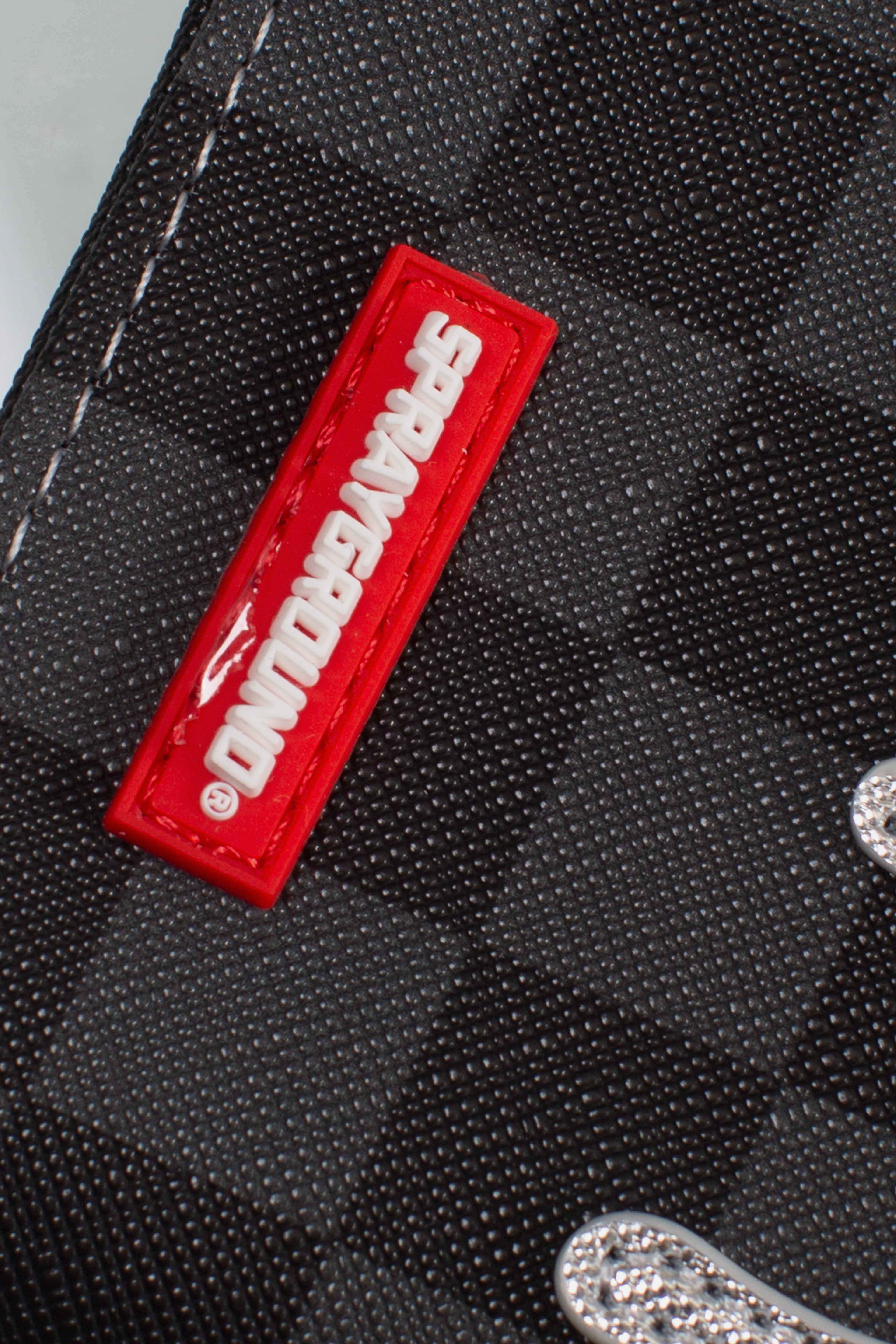 PORTACARTE SILVER SIDE DRIP BLACK CHECK WALLET