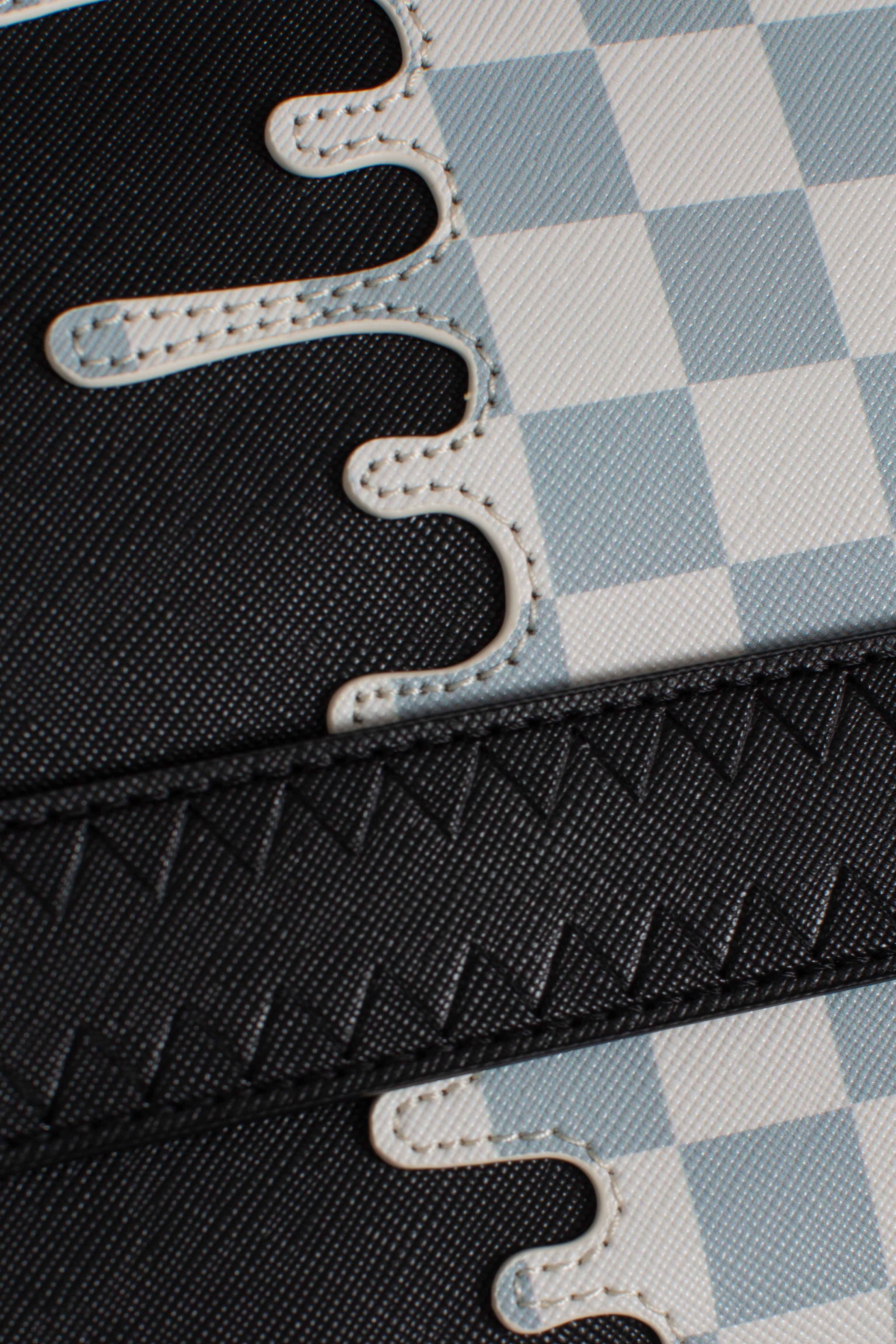 POCHETTE CREAM CHECK UNFINISHED SHARK CROSSBODY