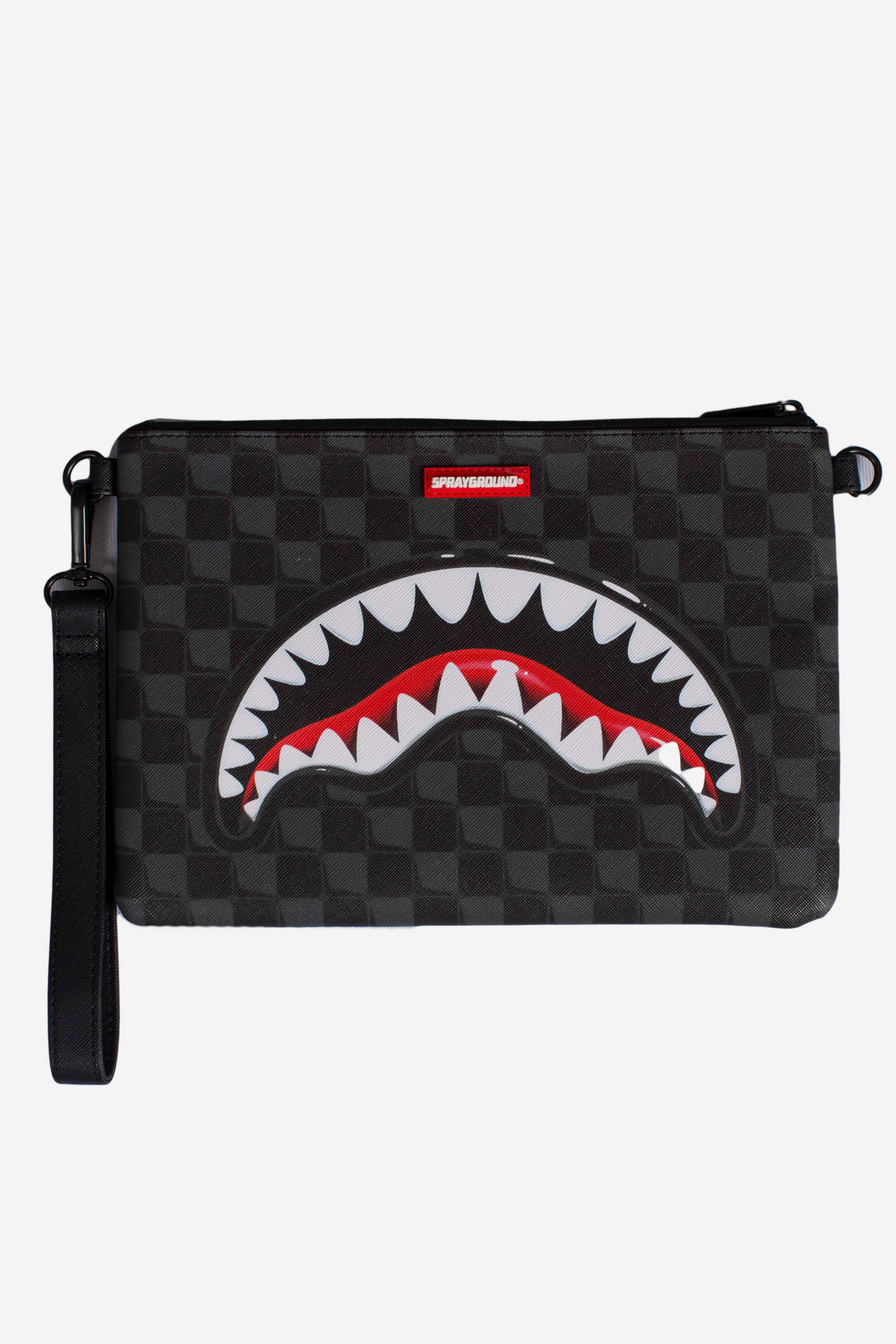 POCHETTE SHARK IN PARIS SIP BALLOON BLACK CROSSBODY POUCHETTE