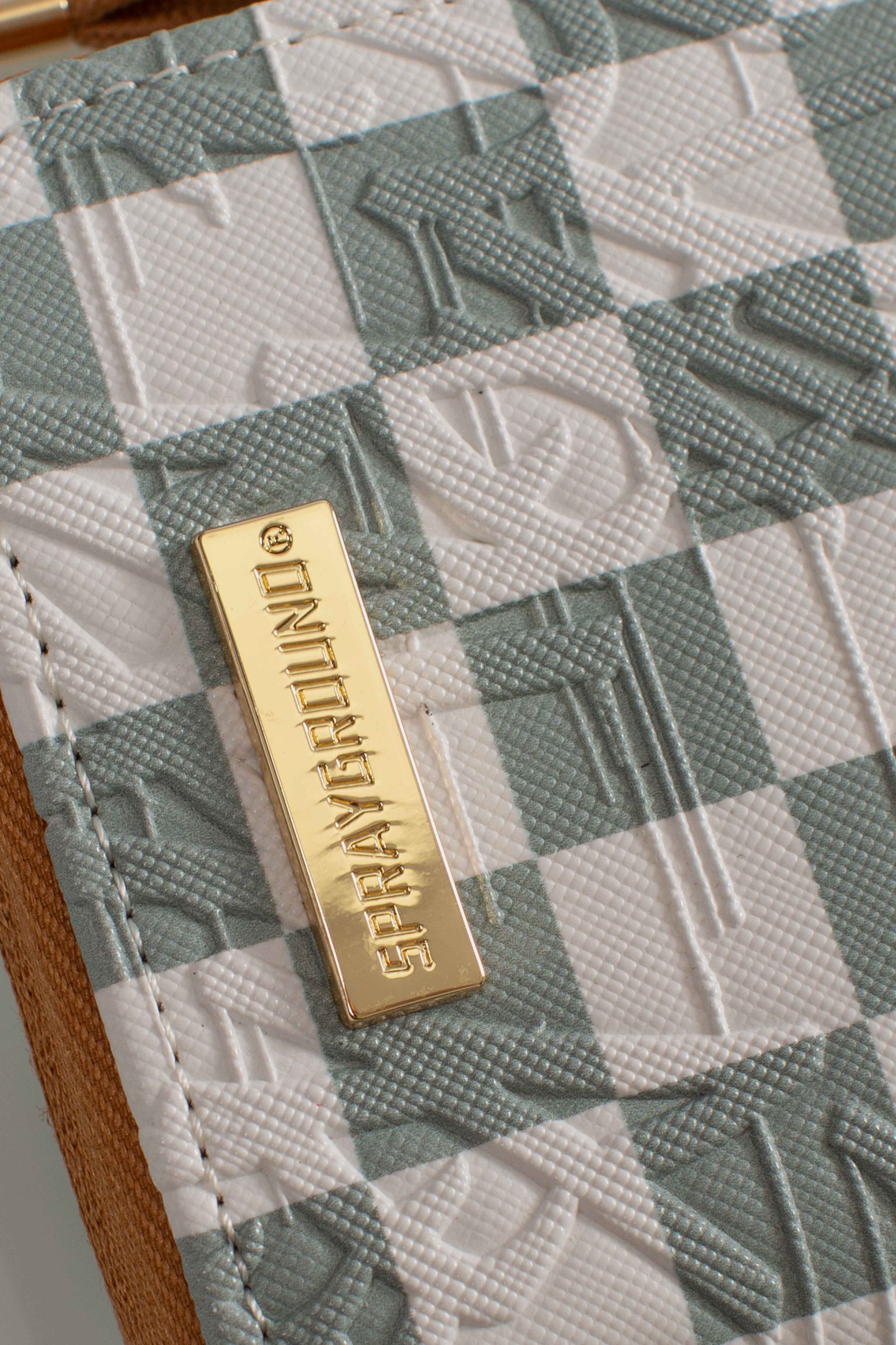 PORTACARTE GRAFF EMBOSSED CREAM CHECK