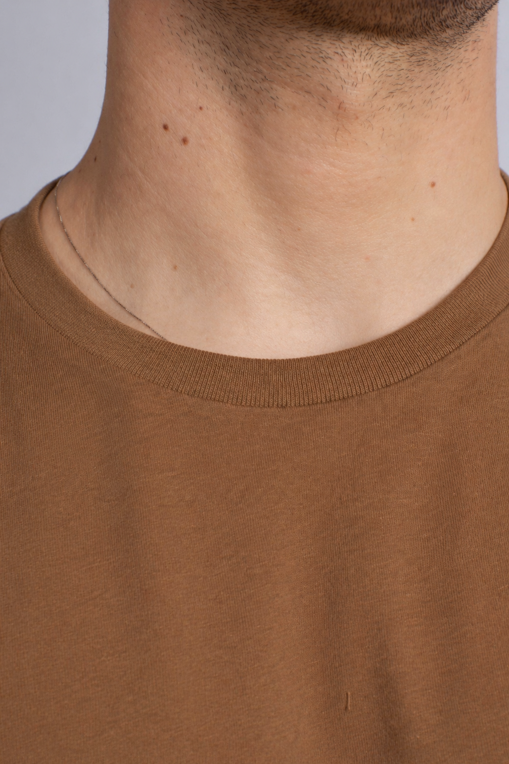 Maglietta in jersey Custom Slim-Fit brown