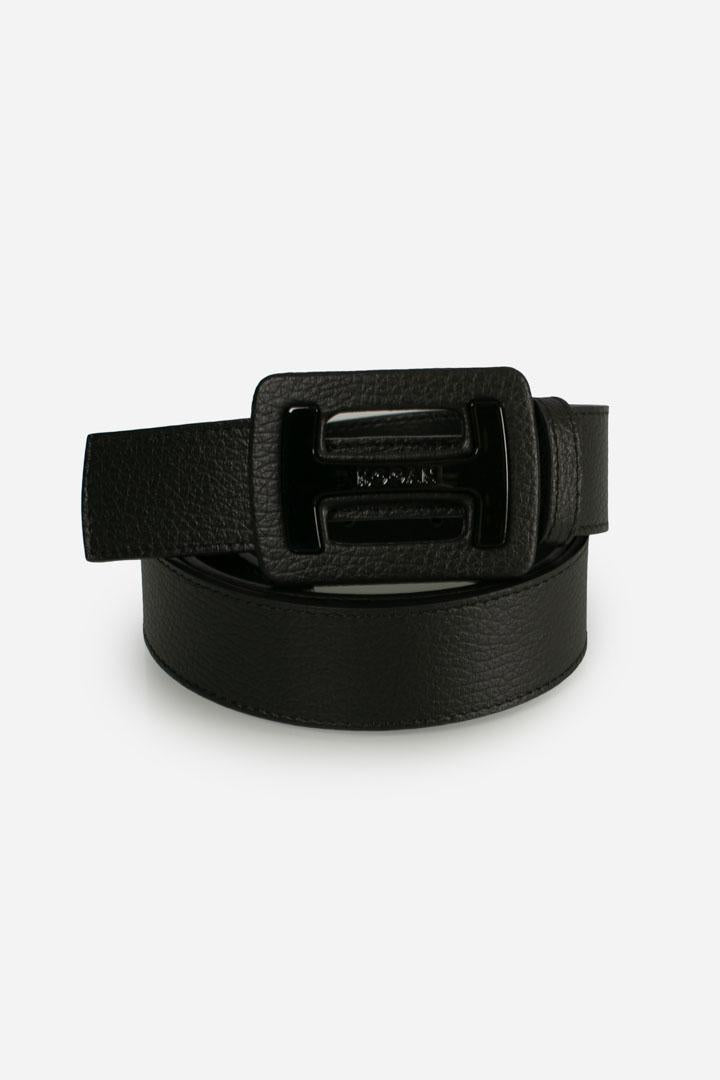 Cintura nera con maxi fibbia H KFWC00Q0100QVDB999 HOGAN