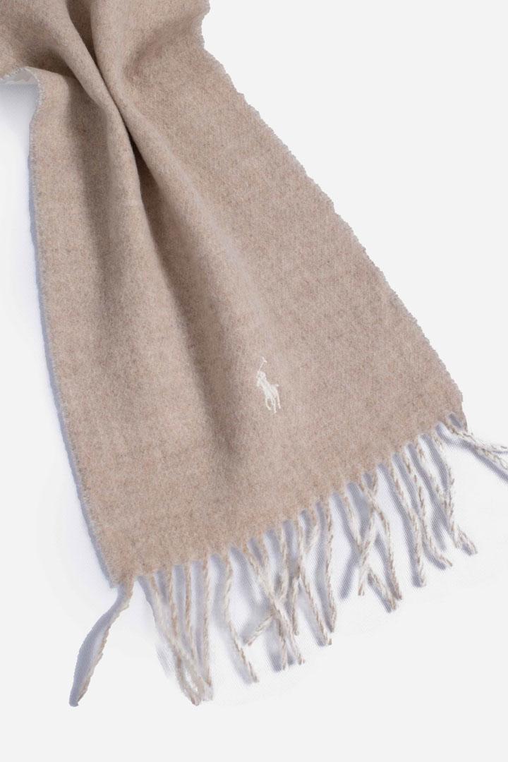 Sciarpa double-face in misto lana taupe 449959334002 POLO RALPH LAUREN