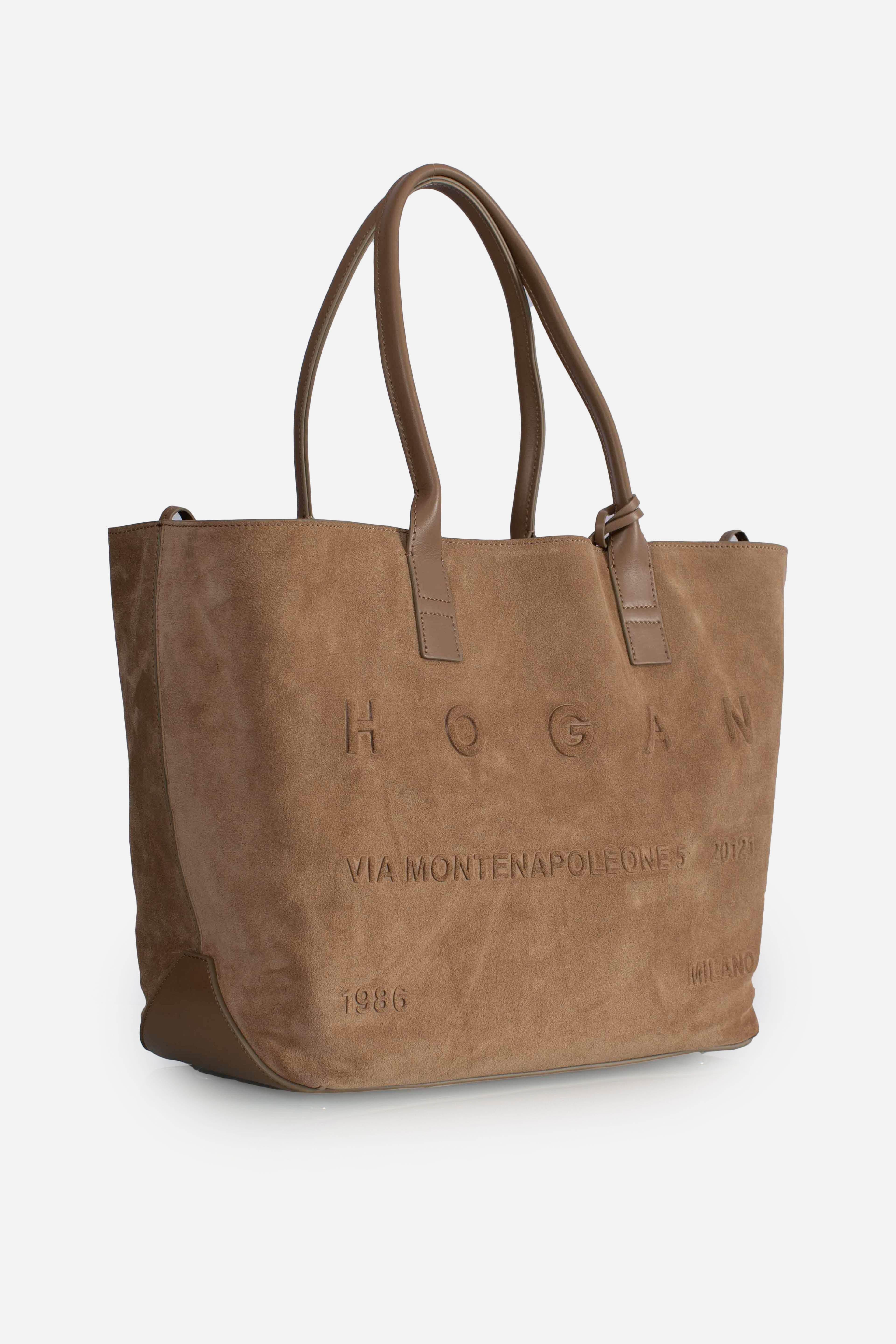 Borsa Shopping Hogan Script Media Beige KBW01TA1300UGMC414 HOGAN