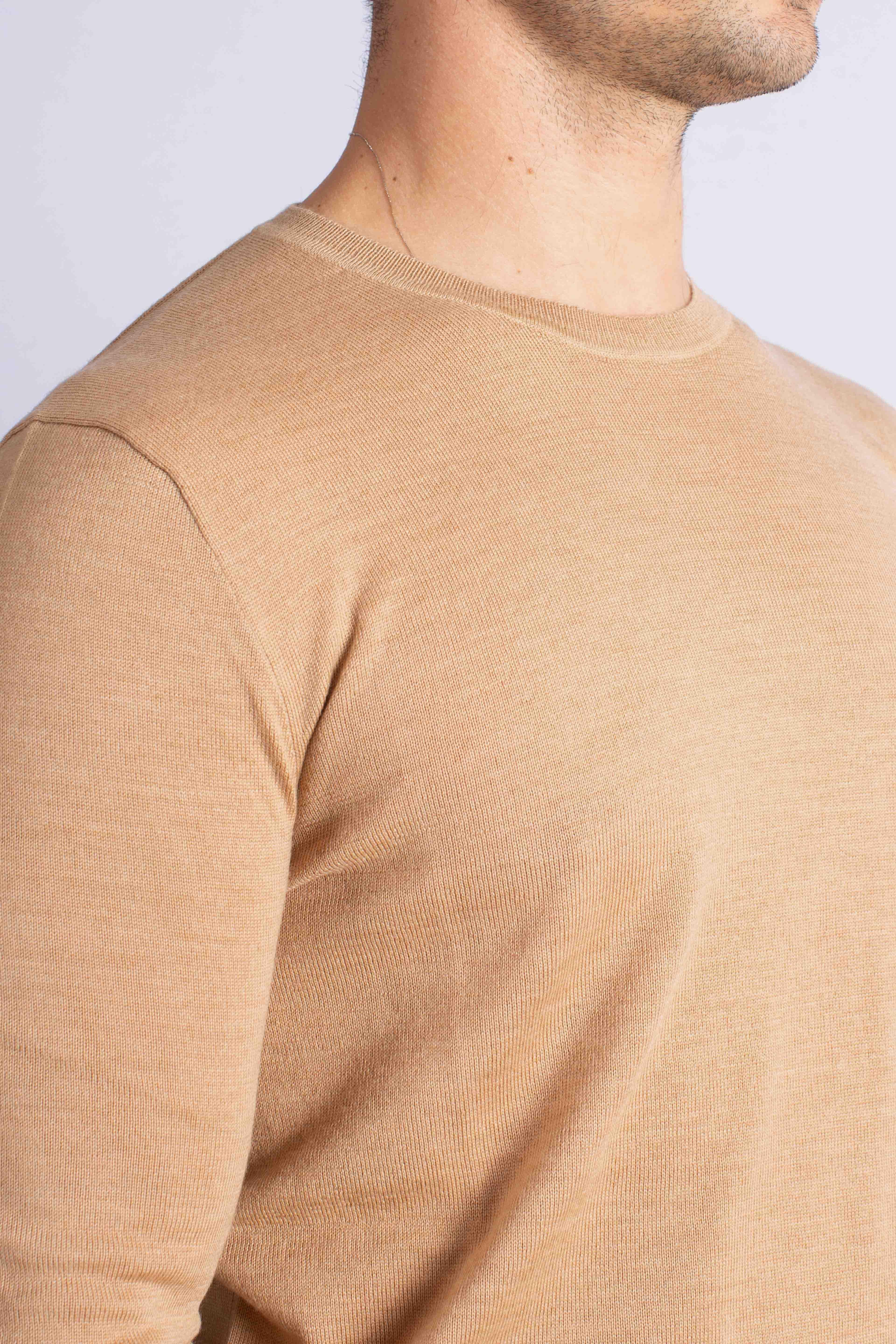 Maglia girocollo lana lavabile Slim-Fit brown 710946143009 POLO RALPH LAUREN