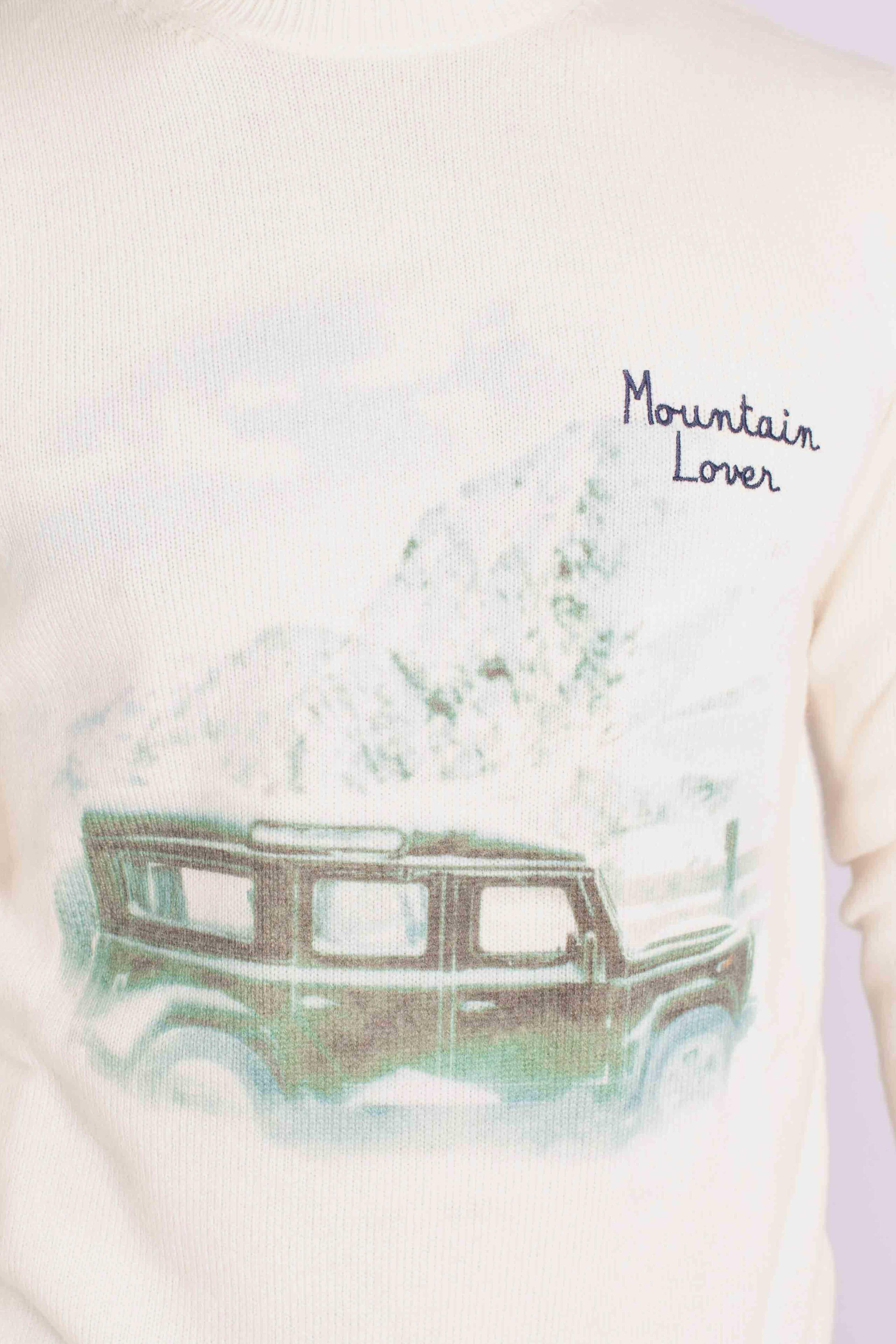 Maglia Uomo "Mountain Lover" Panna HER002200109I MC2 SAINT BARTH